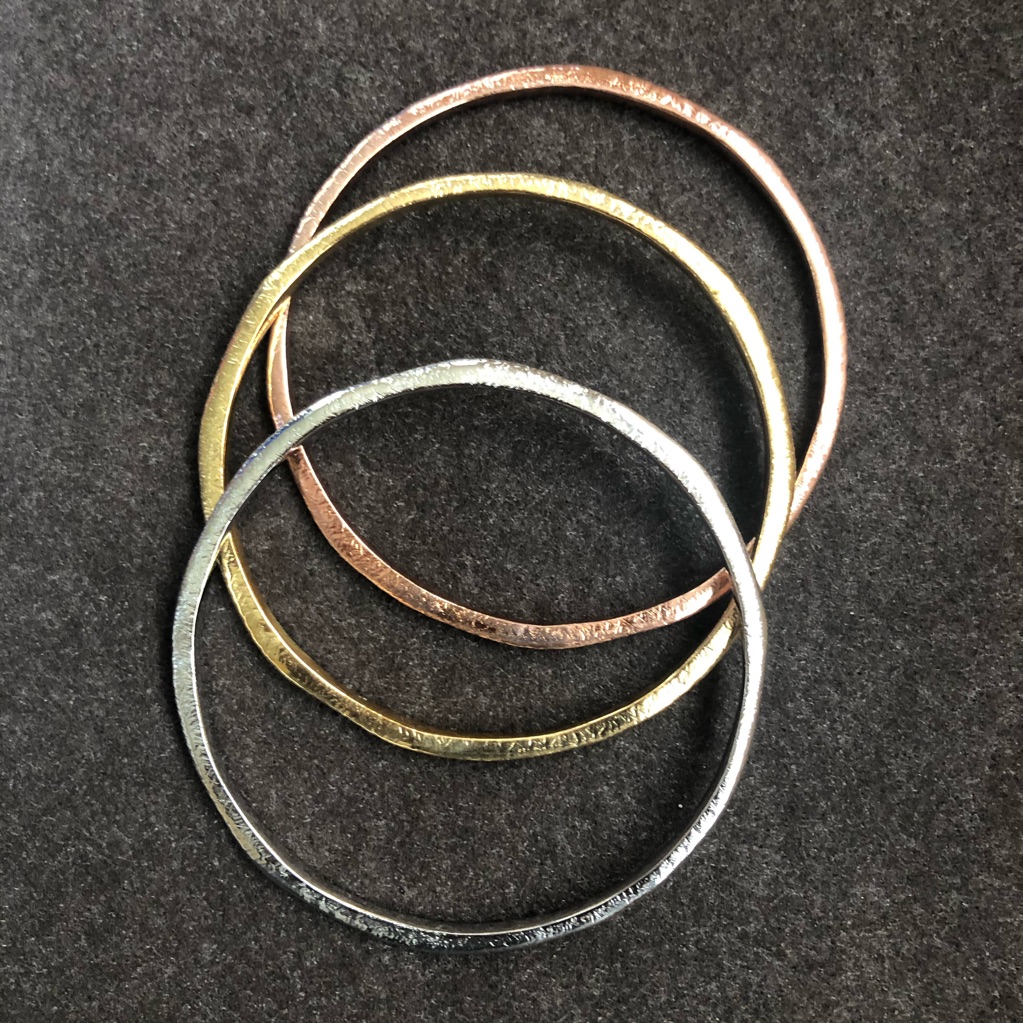 Multicolored Bangle Bracelets.